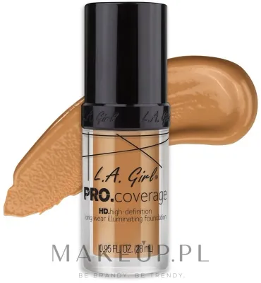Тональная основа L.A. Girl PRO Coverage HD Foundation кроющая стойкая, 28 мл
