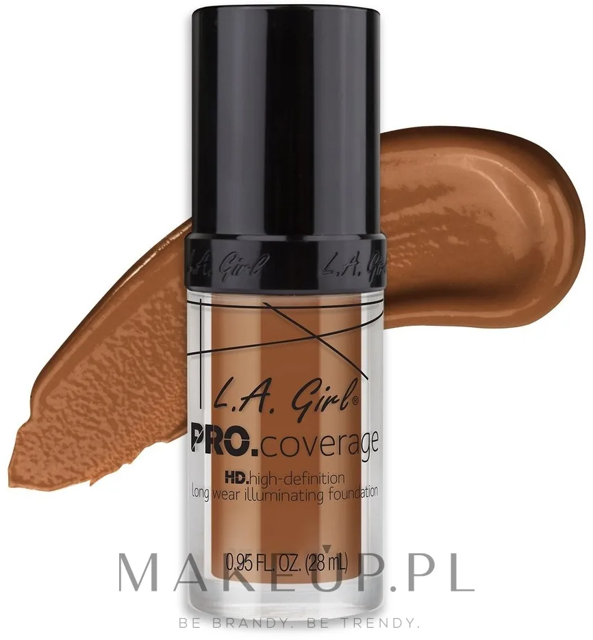 Тональная основа L.A. Girl PRO Coverage HD Foundation кроющая стойкая, 28 мл, оттенок GLM653 - Toast