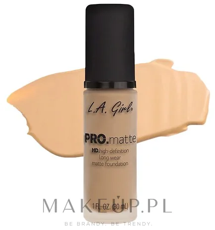Тональная основа L.A. Girl Pro.Matte Foundation матирующая стойкая, 30 мл, оттенок GLM672 - Bisque