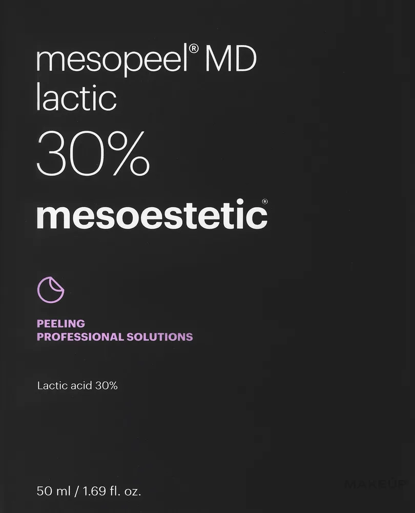 Поверхностный молочный пилинг 30% Mesoestetic Mesopeel Lactic, 50 мл, Испания