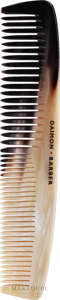 Двусторонняя расчёска для волос и бороды Daimon Barber Comb in Gift Box бежево-чёрный