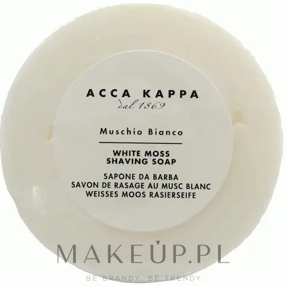 Мыло для бритья Acca Kappa White Moss с белым мускусом, сменный блок, 100 г