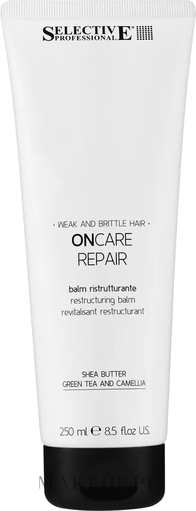 Восстанавливающий бальзам для слабых и тонких волос Selective Professional On Care Repair Restructing Balm, 250 мл