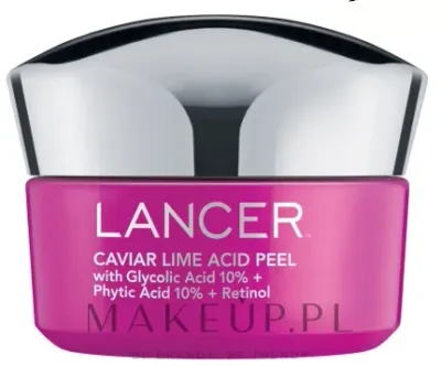 Lancer Caviar Lime Acid Peel кислотный пилинг для лица с гликолевой и фитовой кислотами и ретинолом 50 мл