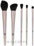 Набор кистей для макияжа W7 Go Glam! Makeup Brush Set 5 шт. в чехле — фото 4