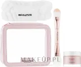 Набор для лица Makeup Revolution Pink Clay глиняная маска кисть повязка и косметичка с каолином 50 мл — фото 2