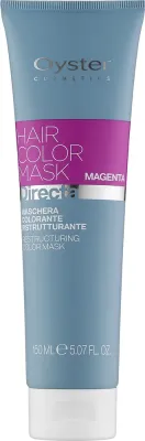 Oyster Cosmetics Oyster Cosmetics Directa Crazy Magenta - Тонирующая маска для волос Oyster Directa Crazy фиолетовая, прямой пигмент, масло авокадо, экстракт граната, имбирь, 150 мл