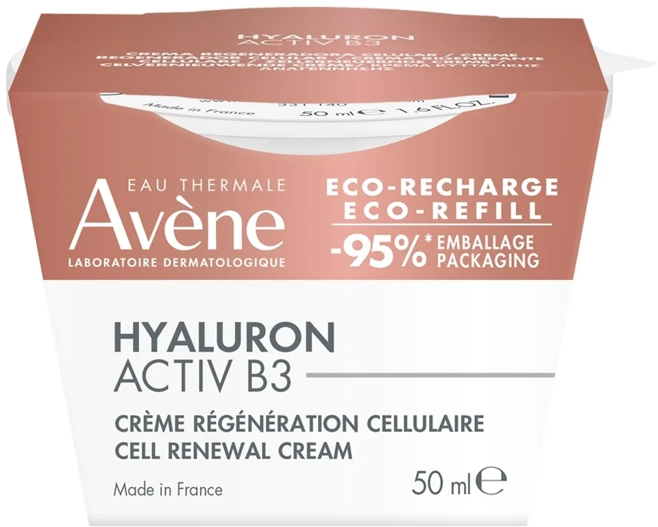 Крем для лица Avene Hyaluron Activ B3 с гиалуроновой кислотой и ниацинамидом сменный блок 50 мл