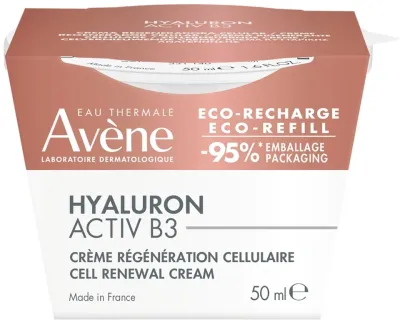 Крем для лица Avene Hyaluron Activ B3 с гиалуроновой кислотой и ниацинамидом сменный блок 50 мл