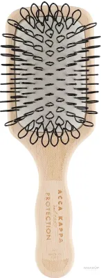Дорожная щётка для волос Acca Kappa Protection Beech Wood Brush Looped Nylon Travel-Size