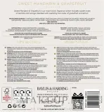 Набор для ног Baylis & Harding Sweet Mandarin & Grapefruit лосьон соль для ванночки и тапочки 140 мл+100 г — фото 3