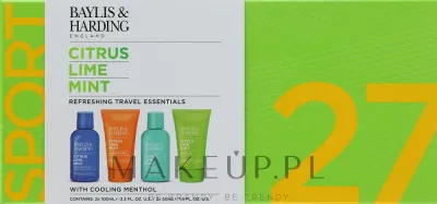 Набор Baylis & Harding Men's Citrus Lime & Mint гель для тела и волос 100 мл гель для умывания 100 мл бальзам после бритья 50 мл и гель для душа 50 мл