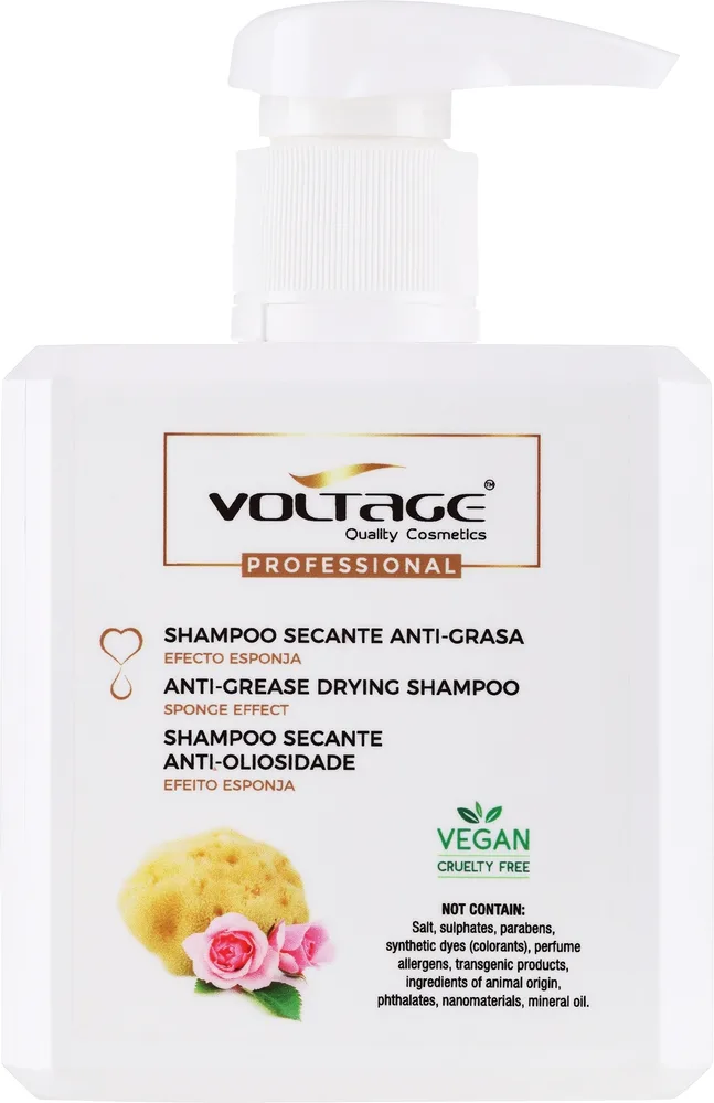 Сухой шампунь Voltage Anti-Grease с крахмалом тапиоки для жирных волос 500 мл