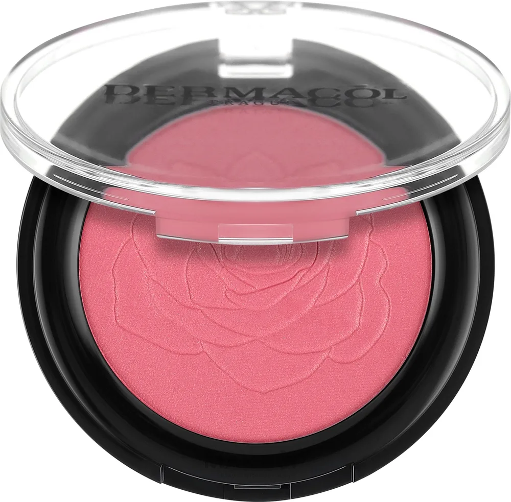 Dermacol Natural Powder Blush румяна для лица пудровые натуральное покрытие стойкие масло арганы сквалан компактные 5 г, оттенок 3