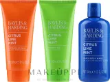 Мужской набор Baylis & Harding Citrus Lime & Mint гель для душа гель для волос и тела и бальзам после бритья 2x300+200 мл — фото 2