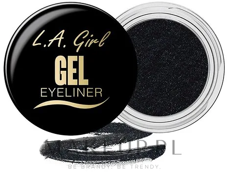 Гелевая подводка для глаз L.A. Girl Gel Eyeliner стойкая, в компактной баночке, 3 г, оттенок GEL732 - Black Cosmic Shimmer