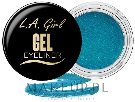 Гелевая подводка для глаз L.A. Girl Gel Eyeliner стойкая, в компактной баночке, 3 г, оттенок GEL733 - Mermaid Teal Frost