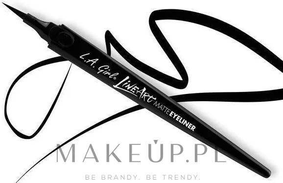 Подводка для глаз L.A. Girl Line Art Matte Eyeliner матовая, для контура век, 0,4 мл, оттенок GLE712 - Intense Black
