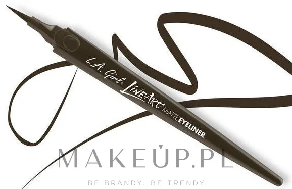 Подводка для глаз L.A. Girl Line Art Matte Eyeliner матовая, для контура век, 0,4 мл, оттенок GLE713 - Espresso