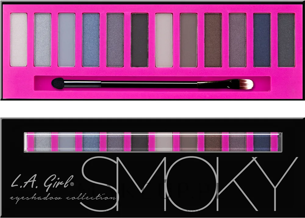 Палетка теней для век L.A. Girl Beauty Brick Eyeshadow Collection, оттенок GES332 - Smoky
