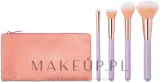 Набор кистей для макияжа Sunkissed Flawless Brush Set 4 шт. с косметичкой — фото 2