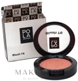 Pola Cosmetics Blush румяна для лица компактные пигментированные для скульптурирования и естественного румянца T6 5.8 г — фото 3
