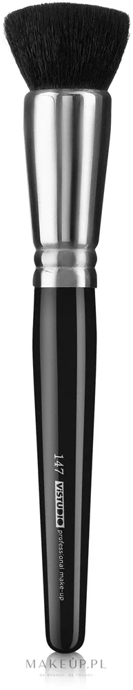 Кисть с плоским верхом для румян ViSTUDIO 147 из натурального ворса пони густая