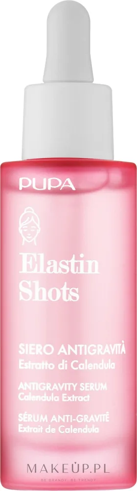 Сыворотка Pupa Elastin Shots антигравитационная с календулой и гиалуроном 30 мл