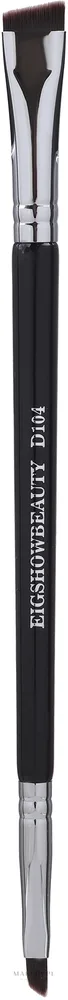 Двусторонняя кисть для бровей и подводки Eigshow Beauty D104 из синтетического ворса веганская
