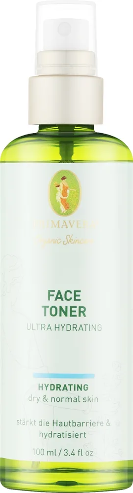 Увлажняющий тоник для лица Primavera Ultra Hydrating Face Toner с чёрной смородиной и гранатом, 100 мл