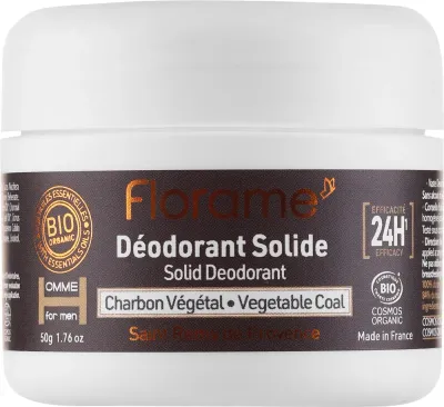 Дезодорант Florame Homme Solid Deodorant твёрдый, из линии HOMME, 50 г