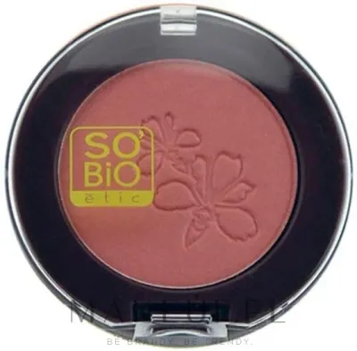 Румяна для щёк So'Bio Etic Blush с бархатистой текстурой и лёгким перламутром, 4 г