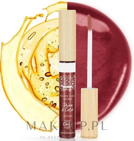 Бальзам для губ So'Bio Etic Shine and Color Oil масляный, с натуральными пигментами, 5 мл, оттенок 41
