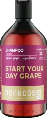 Benecos Volumizing Shampoo Organic Grape Oil — шампунь для объёма волос с органическим маслом виноградных косточек, 500 мл