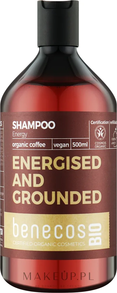 Benecos Energy Organic Coffee Shampoo — тонизирующий шампунь с органическим кофейным маслом, 500 мл