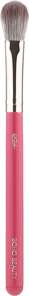 Круглая кисть для хайлайтера Boho Beauty Rose Touch Highlighter 107V из синтетического ворса розовая