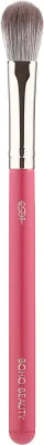 Круглая кисть для хайлайтера Boho Beauty Rose Touch Highlighter 107V из синтетического ворса розовая