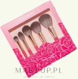 Набор кистей для макияжа лица Boho Beauty Rose Touch Set 5 шт. из кукурузного волокна — фото 1