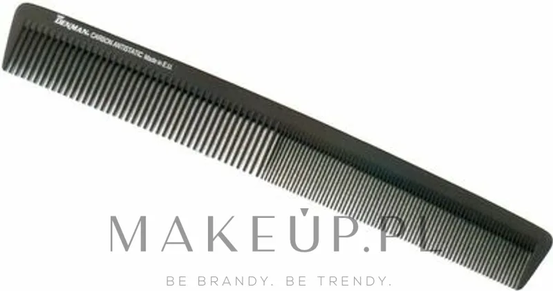 Карбоновая расчёска для стрижки волос Denman Carbon Barbering Comb DC08 чёрная