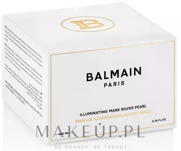Balmain Paris Hair Couture Illuminating Silver Pearl маска для волос оттеночная с фиолетовым пигментом против желтизны для блонда и седых волос 200 мл