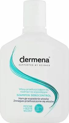 Шампунь Dermena Sebocontrol для жирной кожи головы с молекулой REGEN7 200 мл