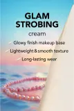Хайлайтер для лица Flormar Glam Strobing Cream, оттенок 02 - Peach — фото 6