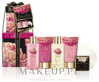 Набор Baylis & Harding Boudoire Rose губка для тела гель для душа 100 мл крем для душа и другие средства 6 предметов