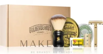 Набор для бритья Golden Beards мыло для бритья 60 мл крем 100 мл помазок станок и 20 лезвий