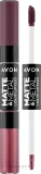 Жидкая помада для губ Avon Matte & Metal Duo 2 в 1, оттенок Mauve Crystal — фото 1