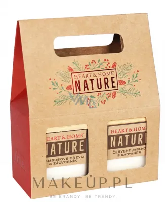 Набор соевых ароматических свечей Heart & Home Nature бамбук и имбирная лилия 2 x 90 г
