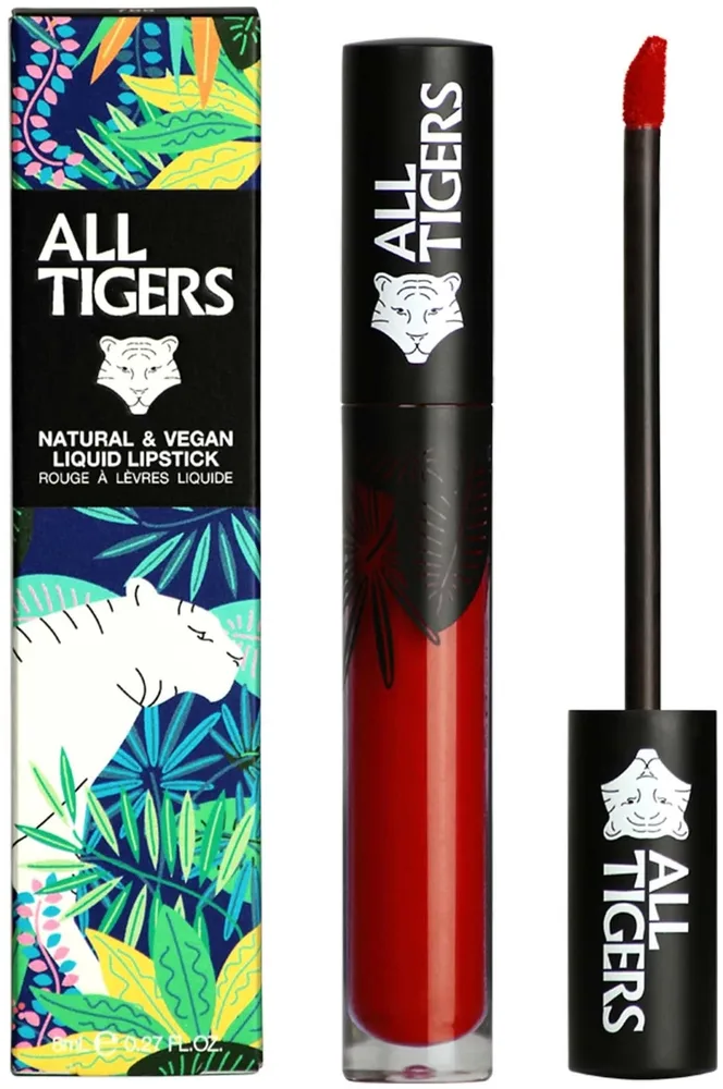 Жидкая помада для губ All Tigers Natural And Vegan, оттенок 887 - Live Fearless