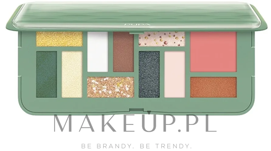 Палетка для макияжа лица и глаз Pupa Palette M 3D Effects, оттенок 007 - Light Blue Pomegranate
