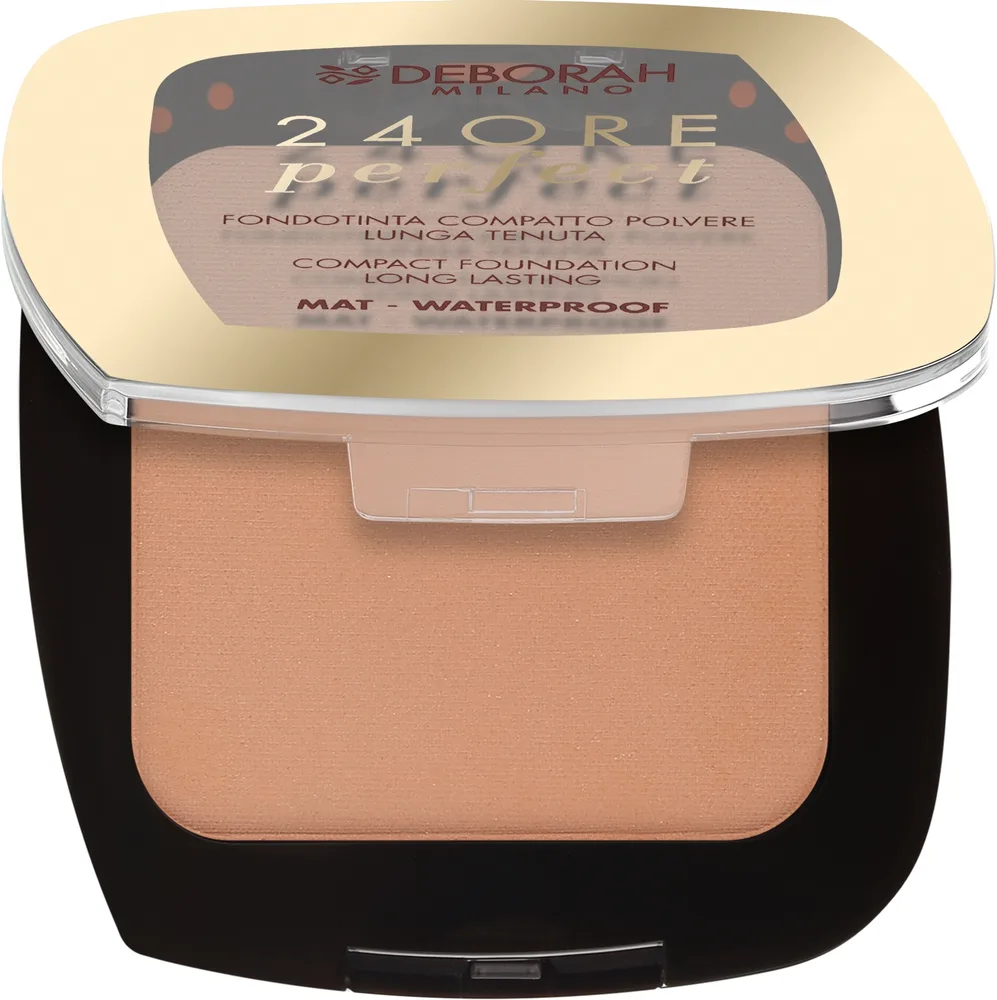 Пудровая тональная основа Deborah Fondotinta 24 Ore Perfect Compatto SPF 20, 9 г, оттенок 04 - Caramel
