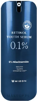 Сыворотка Mizon 0,1% Retinol Youth антивозрастная с ретинолом, ниацинамидом и бакучиолом 28 г